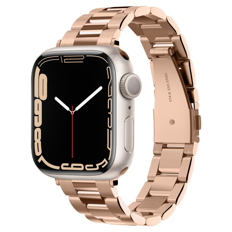 Spigen Modern Fit apyrankė, skirta Apple Watch 4/ 5/ 6/ 7/ 8/ SE (38/ 40/ 41 mm) – rožinis auksas