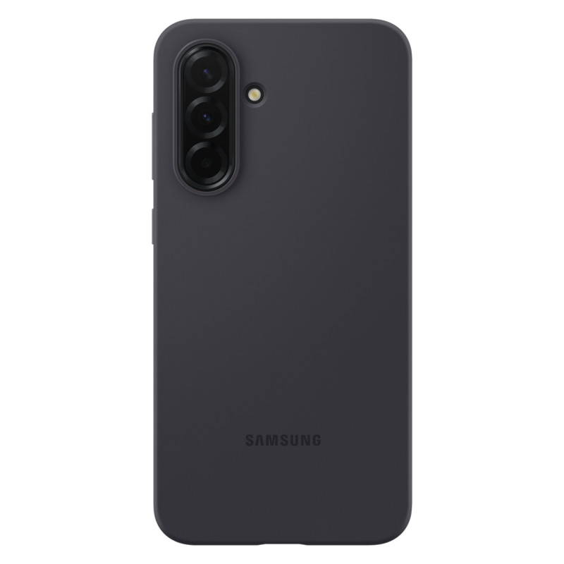 „Samsung“ silikoninis dėklas EF-PA366CBEGWW, skirtas „Samsung Galaxy A36 5G“ - juodas