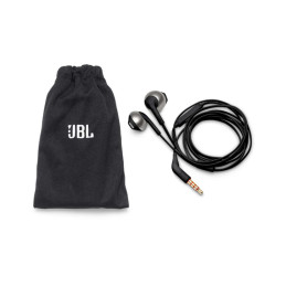 JBL T205 laidinės į ausis įdedamos ausinės su 3,5 mm mini lizdu – juodos