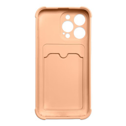„Card Armor Case“ dėklo dangtelis, skirtas „iPhone 13 Mini Card Wallet“, silikoninis šarvų oro pagalvės dangtelis, rožin...
