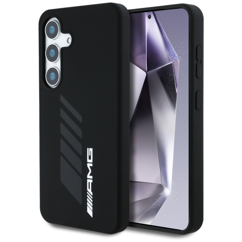 AMG Oversized Rhombs MagSafe dėklas, skirtas Samsung Galaxy S25 – juodas