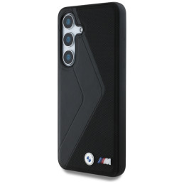 BMW odinis didelių juostelių „MagSafe“ dėklas, skirtas „Samsung Galaxy S25“ – juodas