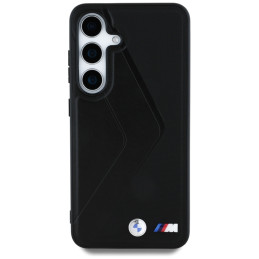 BMW odinis didelių juostelių „MagSafe“ dėklas, skirtas „Samsung Galaxy S25“ – juodas