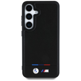 BMW odinis trispalvis dryžuotas „MagSafe“ dėklas, skirtas „Samsung Galaxy S25“ – juodas