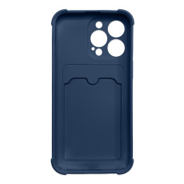 „Card Armor Case“ dėklo dangtelis, skirtas „iPhone 13 Mini Card Wallet“, silikoninis šarvų oro pagalvės dangtelis tamsia...