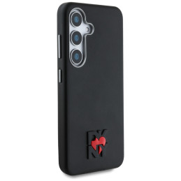 DKNY odinis „Heart of NY“ dėklas, skirtas „Samsung Galaxy S25“ – juodas