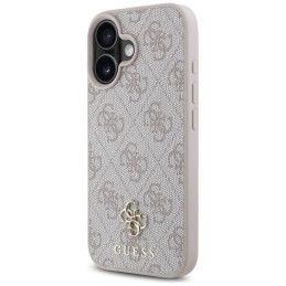 „Guess“ HC PU 4G mažas 4G ir klasikinis „iPhone 16 MagSafe“ dėklas – rožinis