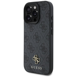 „Guess“ HC PU 4G mažas 4G ir klasikinis dėklas, skirtas „iPhone 16 Pro Max MagSafe“ – juodas