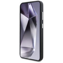 Karl Lagerfeld Saffiano pilnai įvyniojamas pailgas metalinis logotipas su MagSafe dėklu, skirtas Samsung Galaxy S25 - ju...