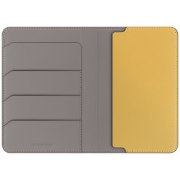 UNIQ Belmont RFID blokuojantis paso dėklas – pilkas/ geltonas