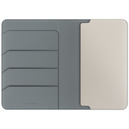 UNIQ Belmont RFID blokuojantis paso dėklas – žalias/ dramblio kaulo spalvos