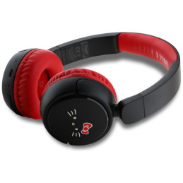 „Bluetooth“ ausinės su „Hello Kitty“ veido logotipu – raudonos