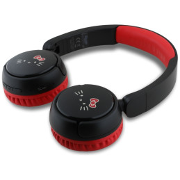 „Bluetooth“ ausinės su „Hello Kitty“ veido logotipu – raudonos