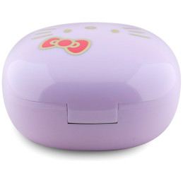 Hello Kitty TWS ausinės su blizgia apdaila – violetinės