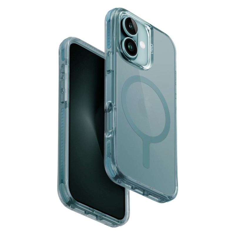 UNIQ Combat MagSafe dėklas, skirtas iPhone 16 Plus 6.7" – žalias