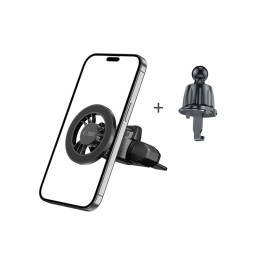 „Tech-Protect N56“ magnetinis „MafSafe“ automobilio laikiklis su CD lizdu – juodas