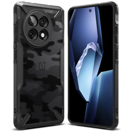 „Ringke Fusion X“ dėklas, skirtas „OnePlus 13R“ – juodas-kamufliažinis