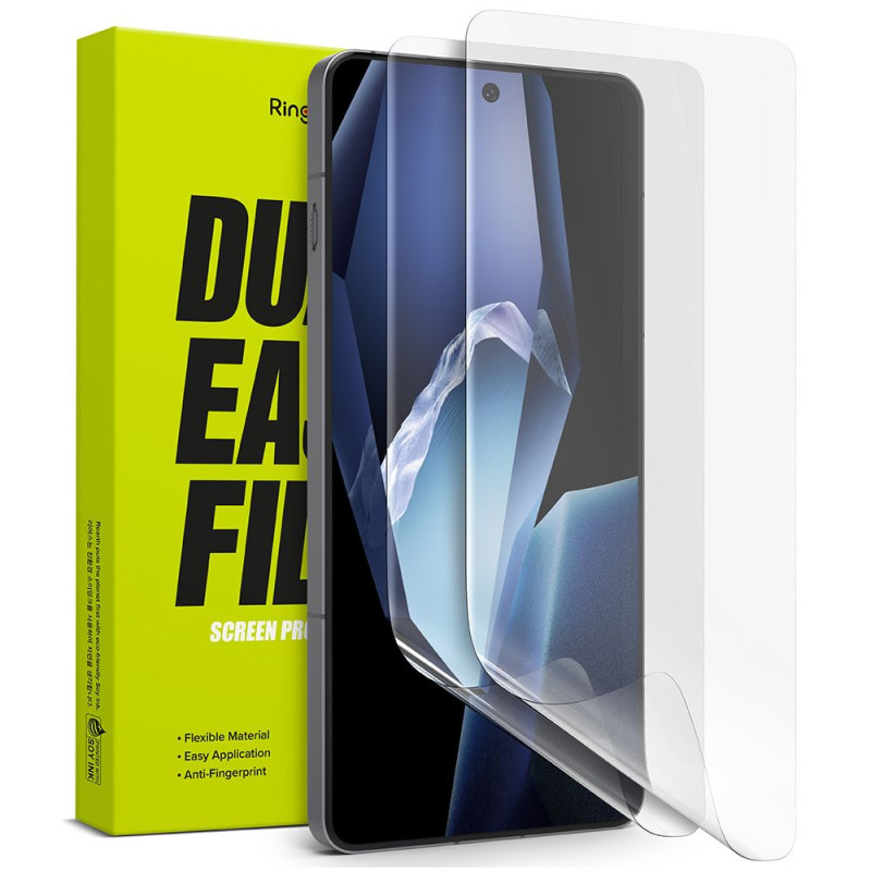 „Ringke Dual Easy“ 2 ekrano apsaugų pakuotė, skirta „OnePlus 13R“ – skaidri