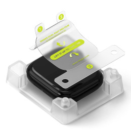 „Ringke Dual Easy Pro“ 2 apsauginių plėvelių pakuotė, skirta „Apple Watch 10“ (42 mm) – skaidri