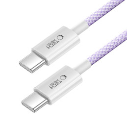 „Tech-Protect Ultraboost Lite“ USB-C PD60W/ 3A laidas 1 m – violetinis