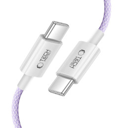„Tech-Protect Ultraboost Lite“ USB-C PD60W/ 3A laidas 1 m – violetinis