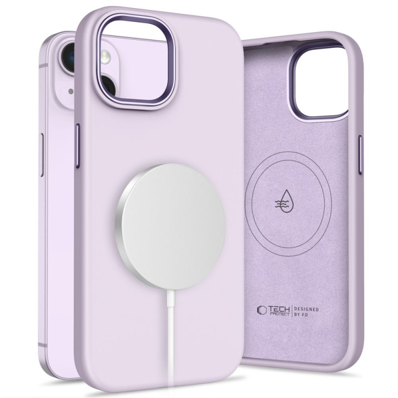 „Tech-Protect“ silikoninis „Pure Magsafe“ dėklas „iPhone 14“ – violetinis