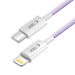 „Tech-Protect Ultraboost Lite“ „Lightning“ laidas PD60W/ 3A 1 m – violetinis