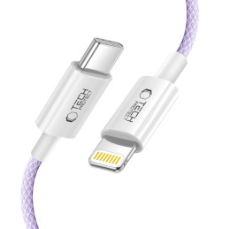 „Tech-Protect Ultraboost Lite“ „Lightning“ laidas PD60W/ 3A 1 m – violetinis