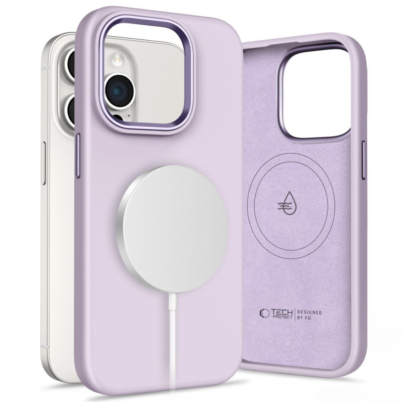 „Tech-Protect“ silikoninis „Pure Magsafe“ dėklas, skirtas „iPhone 15 Pro Max“ – violetinis