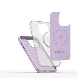 „Tech-Protect“ silikoninis „Pure Magsafe“ dėklas, skirtas „iPhone 15 Pro Max“ – violetinis