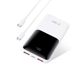 Išorinė baterija „Tech-Protect PB01“ 10000mAh 22,5W - balta