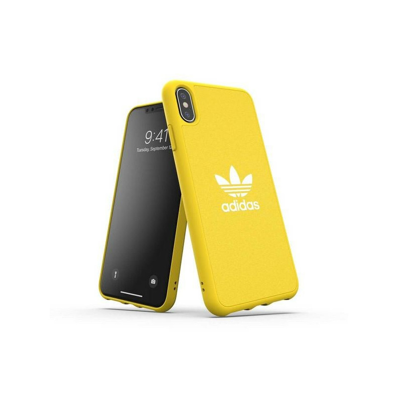 „Adidas Molded Case“ drobinis dėklas, skirtas „iPhone Xs Max“ – geltonas