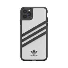 „Adidas“ lieto PU dėklas, skirtas „iPhone 11 Pro Max“ – baltas ir juodas