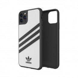 „Adidas“ lieto PU dėklas, skirtas „iPhone 11 Pro Max“ – baltas ir juodas