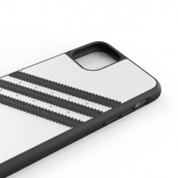 „Adidas“ lieto PU dėklas, skirtas „iPhone 11 Pro Max“ – baltas ir juodas