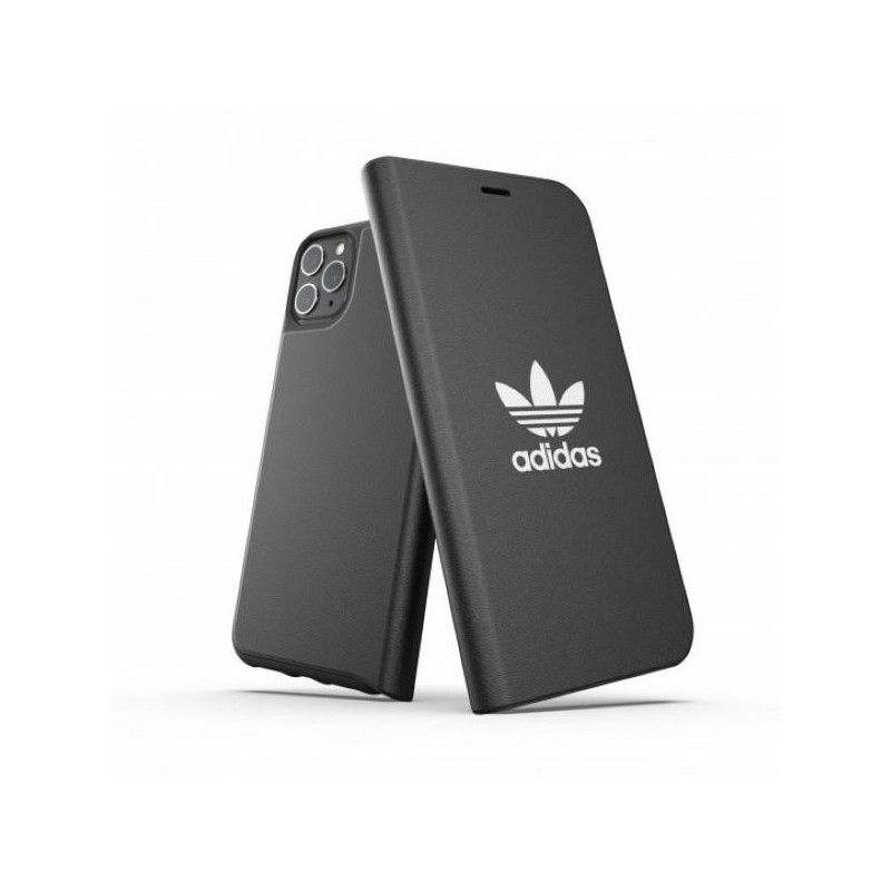 „Adidas OR Booklet“ dėklas, skirtas „iPhone 11 Pro Max“ – juodas ir baltas
