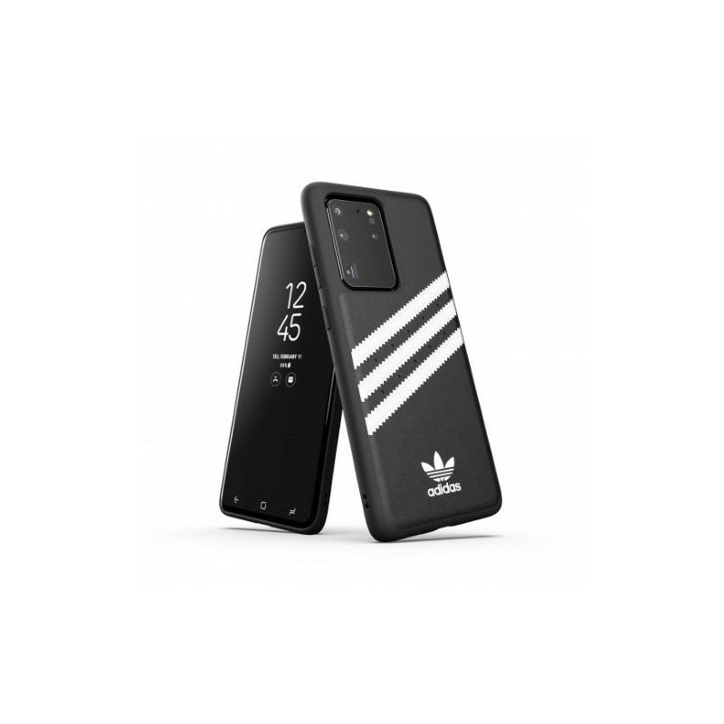 „Adidas OR Moulded PU“ dėklas, skirtas „Samsung Galaxy S20 Ultra“, juodas ir baltas