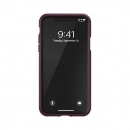 „Adidas OR“ liejamas PU iPhone X/ XS dėklas – bordo ir oranžinis