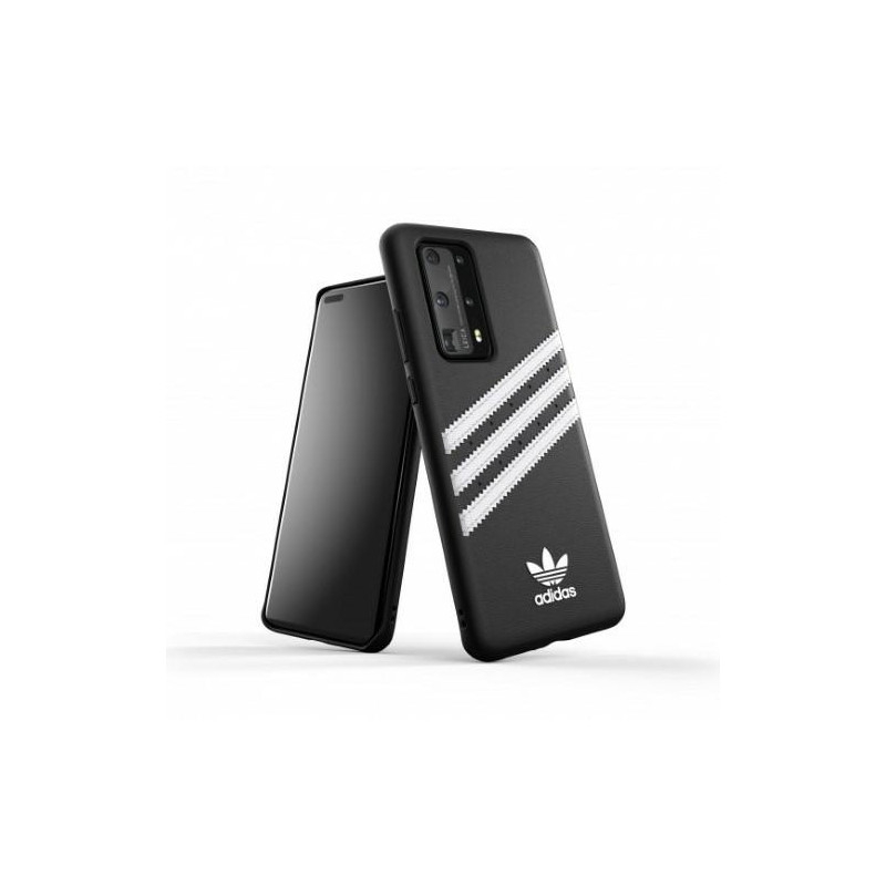 „Adidas OR“ liejamas PU dėklas, skirtas „Huawei P40“ – juodas ir baltas