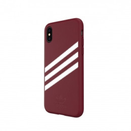 „Adidas OR“ liejamas PU zomšos dėklas, skirtas „iPhone X / XS“ – bordo spalvos