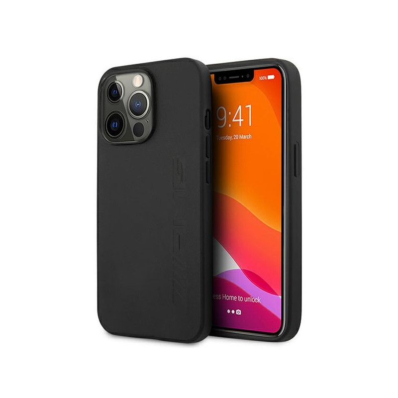 AMG odinis karštai štampuotas dėklas iPhone 13 Pro / 13 6.1" – juodas