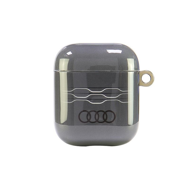 Audi IML geometrinio rašto dėklas AirPods 1 / 2 ausinėms – pilkas