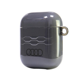 Audi IML geometrinio rašto dėklas AirPods 1 / 2 ausinėms – pilkas