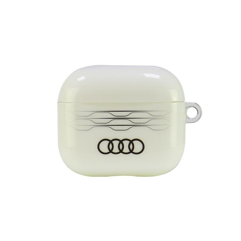 Audi IML geometrinio rašto AirPods 3 dėklas – baltas