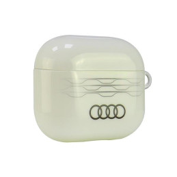Audi IML geometrinio rašto AirPods 3 dėklas – baltas