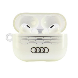 „Audi IML“ geometrinio rašto dėklas, skirtas „AirPods Pro 2“ – baltas