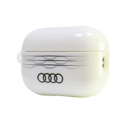 „Audi IML“ geometrinio rašto dėklas, skirtas „AirPods Pro 2“ – baltas