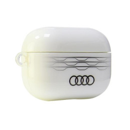 „Audi IML“ geometrinio rašto dėklas, skirtas „AirPods Pro 2“ – baltas