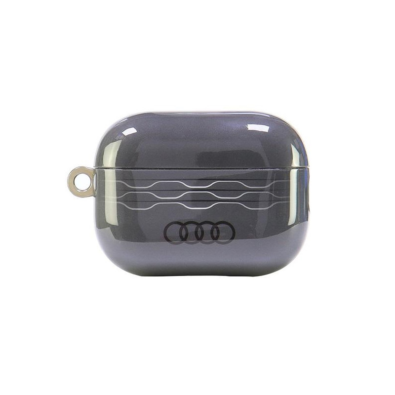 „Audi IML“ geometrinio rašto dėklas, skirtas „AirPods Pro 2“ – pilkas