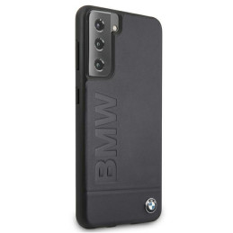 BMW Signature logotipo įspaudo dėklas, skirtas „Samsung Galaxy S21+“ – tamsiai mėlynas